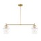 Designers Fountain Summer Jazz 60 Watt 2-Light Brushed Gold Transitional Island Light with Clear Glass Shades D310M-IS-BG - alternate 4